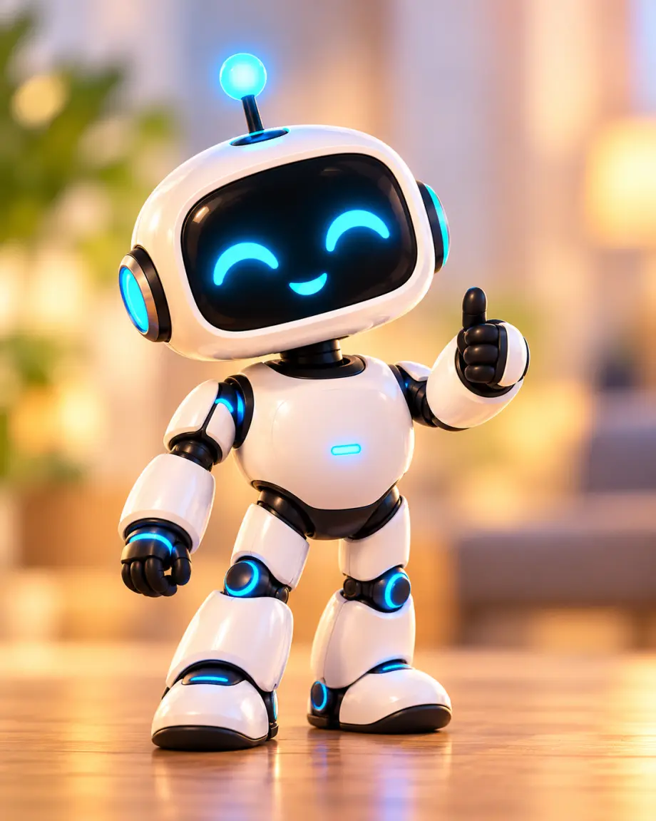 Roboter-Figur, KI-generiert